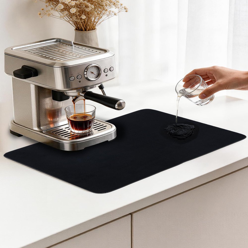 Acual Dish Drying Mat 30x40cm - Black