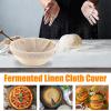 Bread Cover Cloth | Natural Rattan Bread Basket Liner view 2