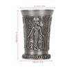 SPYMINNPOO Hand-Embossed Vintage Metal Whiskey Shot Glass view 2