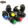 EKFBQBGW 20-Piece DS-428/427 Round Push-Button Switch with Automatic Lock, Without Automatic-Lock Button, Red/Green/Yellow/Blue/White/Black, 12 mm (White, 20-Piece Lock) view 2