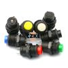 EKFBQBGW 20-Piece DS-428/427 Round Push-Button Switch with Automatic Lock, Without Automatic-Lock Button, Red/Green/Yellow/Blue/White/Black, 12 mm (White, 20-Piece Lock) view 3