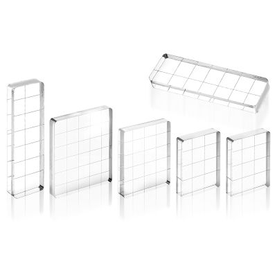 6-Piece Acrylic Stamp Block Set