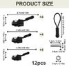 12Pcs Universal Zipper Repair Set for #3#5#8 Zippers view 2