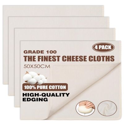 Huglux Cheesecloth Set, 4 Pieces, 50x50cm