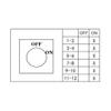 LW28 125A 1/2/3/4/5/6/7-Phase 4/8/12/16/20/24 Screw-Terminal 3-Position Changeover Cam Switch, Silver (ON-Off, 8P-32 Terminals) view 2