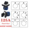 LW28 125A 1/2/3/4/5/6/7-Phase 4/8/12/16/20/24 Screw-Terminal 3-Position Changeover Cam Switch, Silver (ON-Off, 8P-32 Terminals) view 3