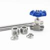 HDKYSWBUEJ 1-Piece 304 Stainless Steel Double-Ferrule Needle Valve, 1/2-Inch Pipe Flow Control Ball Valve view 3