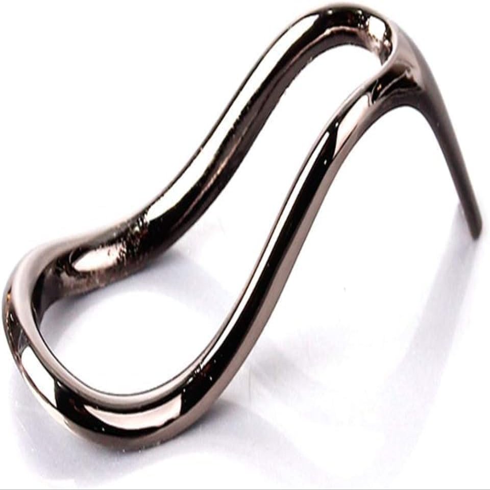 Shiny Black Stainless Steel Cigar and Pipe Holder