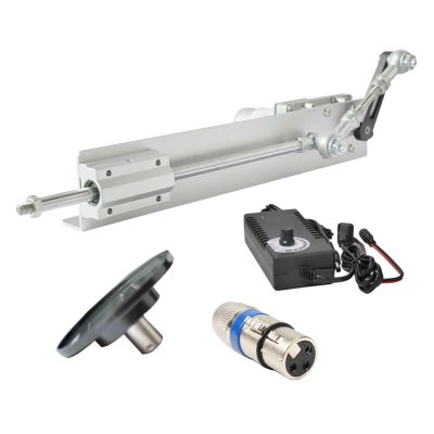 DIY Linear Actuator Piston-Cycle Push-Pull DC 12V/24V Motor, Telescopic Kit with Speed Controller and Suction Cup (12V, 8 cm, 95 rpm)