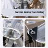 Durable Transparent Waterproof UV-Resistant Tarp with Reinforced Edges, 1 x 3 m view 4