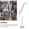 Operitacx Long-Handled Standing Dustpan, Stainless Steel view 3