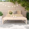 CIOURSTO Modular Solid Pine Patio Furniture, Convertible Garden Sofa and Coffee Table Collection, Weather-Resistant Seating for Patios (Footrest) view 4