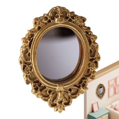Vintage Mirror - Retro, Small, Aesthetic, Rustic Resin