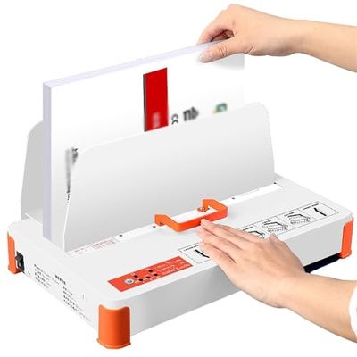 Hot Glue Binding Machine – Efficient Thermal Binder for Documents – Compatible with A4, A5, and A3 Paper for Offices and Schools