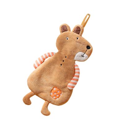 Fluffy Coral Velvet Cartoon Animal Towel