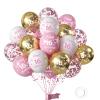 Pink White Gold 16th Birthday Decorations view 1