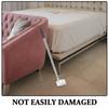 Beavorty Iron Dustpan with Long Telescopic Handle, Narrow Gutter-Cleaning Dustpan for Outdoor Use view 3