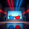 Universal 3D Glasses for TV, Movies, DVDs and Games, Red/Blue, 4-Pack view 3