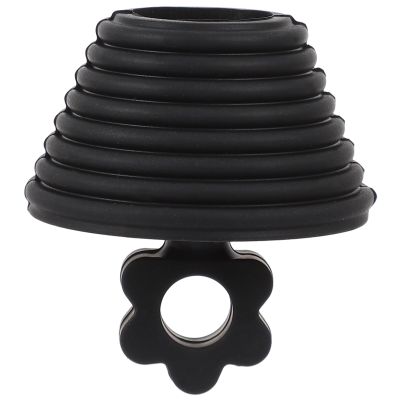 TOYANDONA Black Silicone Drain Stopper with Floral Pattern