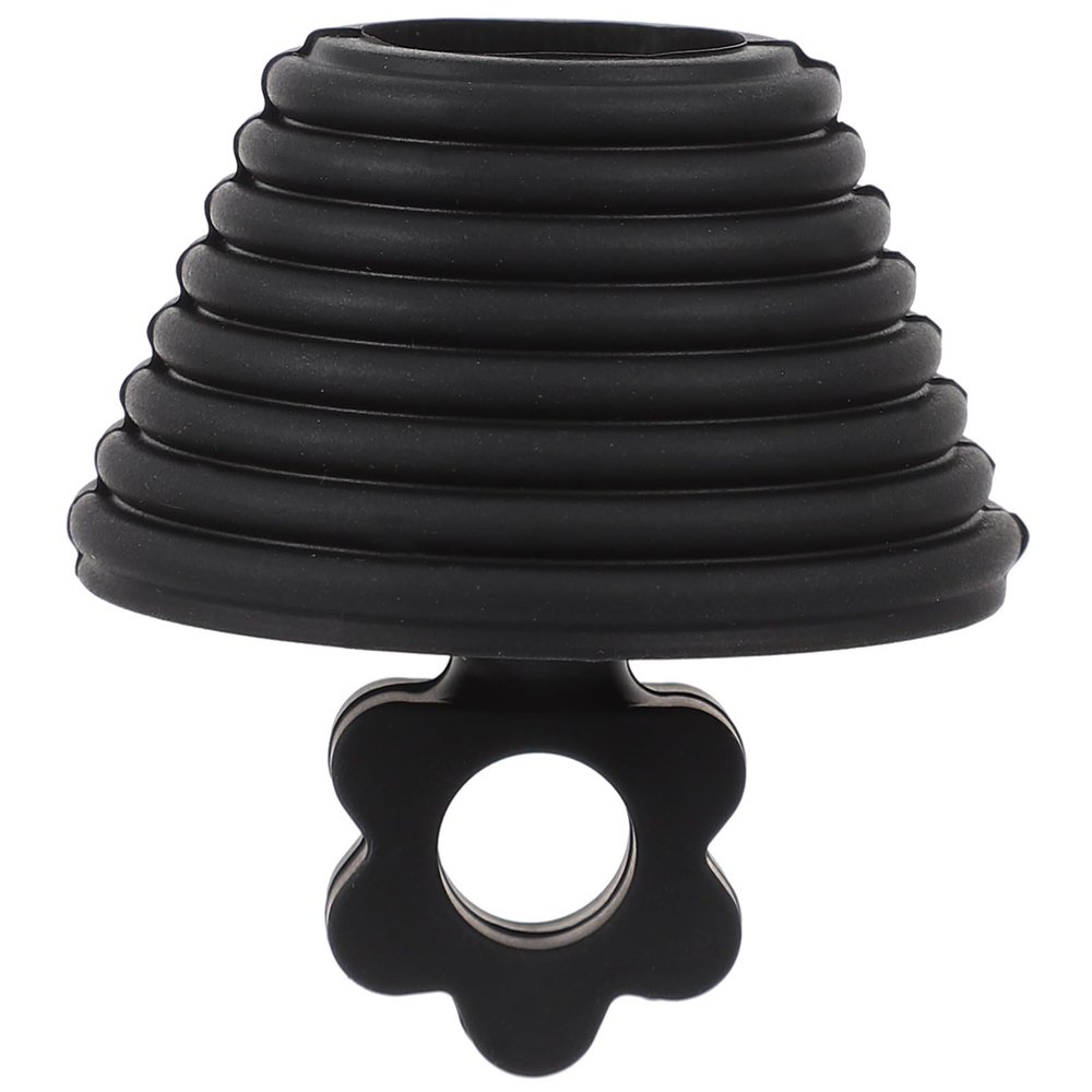 TOYANDONA Black Silicone Drain Stopper with Floral Pattern