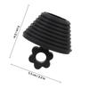 TOYANDONA Black Silicone Drain Stopper with Floral Pattern view 2