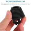 TOYANDONA Black Silicone Drain Stopper with Floral Pattern view 4