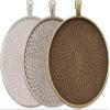 JENWUN 5 Pack Bronze Extra Large 50mm Pendant Bases view 3