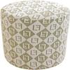 Round Ottoman Slipcover 35 x 35 cm, Stretch Stool Cover, Style A# Green, 50 x 50 cm/20 x 20 in view 1