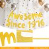 APXEL 50th Birthday Glitter Banner Gold view 4