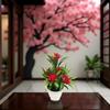 JENWUN Red Artificial Lotus Flower view 2