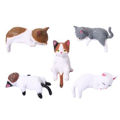 Vesidoloy 5-Piece Cat Figurines