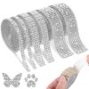 6 Rolls Self-Adhesive Rhinestone Ribbon view 1