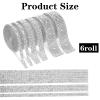 6 Rolls Self-Adhesive Rhinestone Ribbon view 2