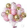 Pink White Gold 4th Birthday Decor view 1