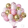 Pink White Gold 3rd Birthday Decor view 1