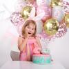 Pink White Gold 3rd Birthday Decor view 4