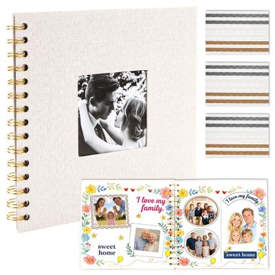 DIY Scrapbook Photo Album, 20.5x20.5 cm Beige