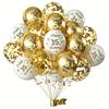 White Gold 35th Birthday Decoration Set view 1