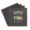 40th Birthday Napkins Black Gold - 20 Pack view 1