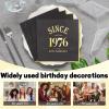 40th Birthday Napkins Black Gold - 20 Pack view 3