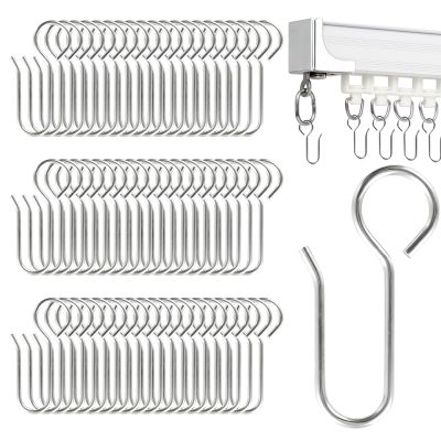 60 S-Shaped Curtain Hooks