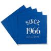 60th Birthday Napkins Blue Silver - 20 Pieces view 1