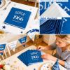 60th Birthday Napkins Blue Silver - 20 Pieces view 3