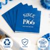 60th Birthday Napkins Blue Silver - 20 Pieces view 4