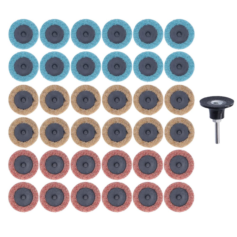 37-Piece 2-Inch Coarse Quick-Change Disc Set for Straight Grinders