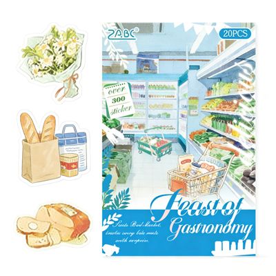 Sticker Book - 20 Sheets Scrapbook Stickers