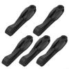 Set of 5 Silicone Wreath Hangers for Home Use (Black) view 1