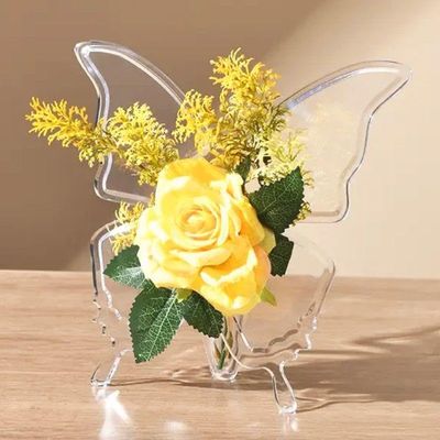 Transparent Acrylic Butterfly Vase
