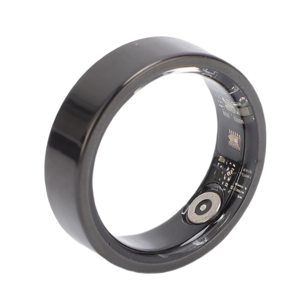 banapoy 2026 Smart Ring for Women and Men, 50 m Waterproof Fitness Tracker Ring with Step and Calorie Counting, Gesture Control, Photo & Video, Size 12 (ID 21.4 mm / 0.84 in, circumference 67.2 mm)