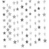 4-Pack Silver Star Garland, 13 ft view 1